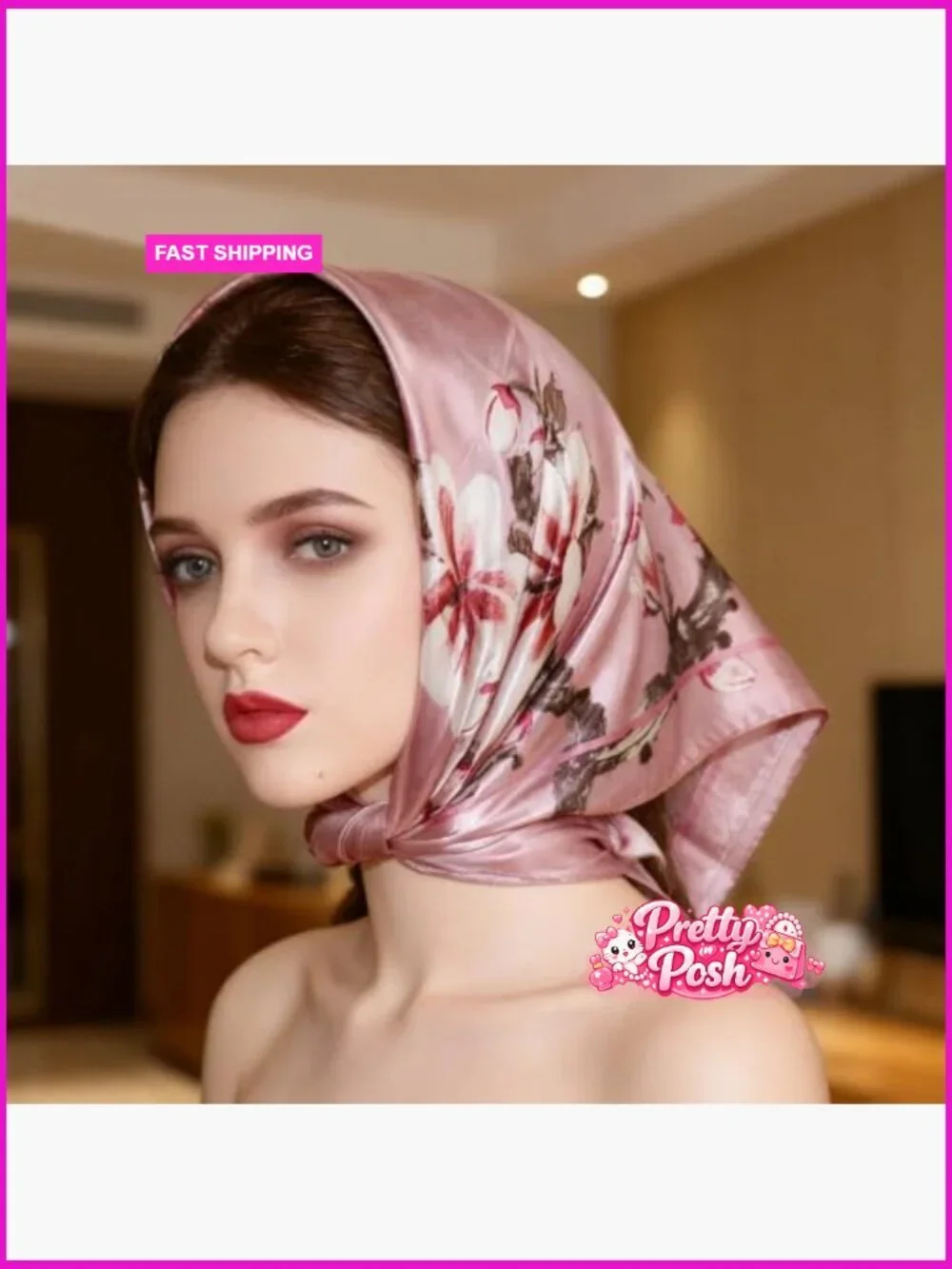 Satin Head Scarf Set, 35